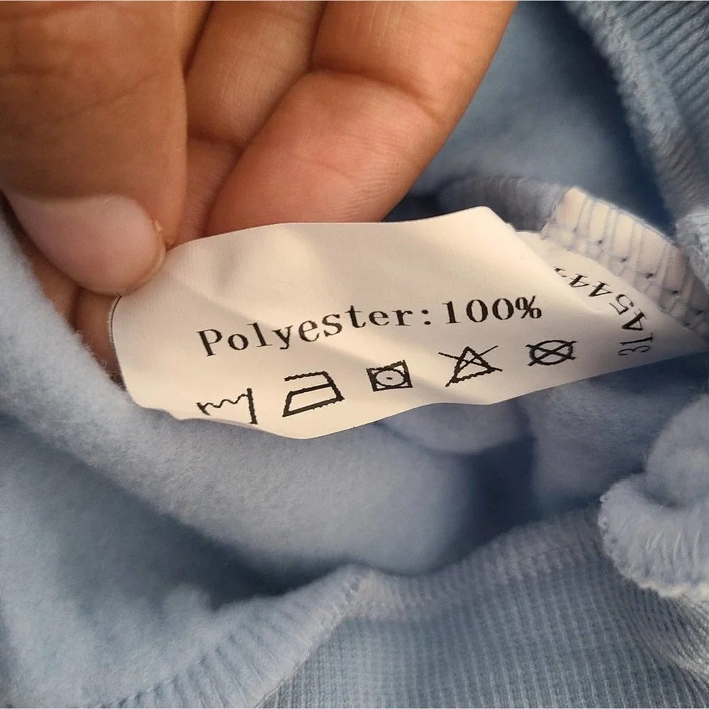 Zaful Forever Young Blue And Black Classic Rostory Child Hoodie SZ 6 NWT - Picture 7 of 11
